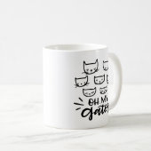 Mug Oh My Gatos, main dessinée (Devant droit)