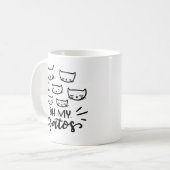 Mug Oh My Gatos, main dessinée (Devant gauche)