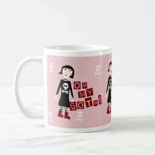 Mug Oh My Goth Drôle Triste Personnage de Fille