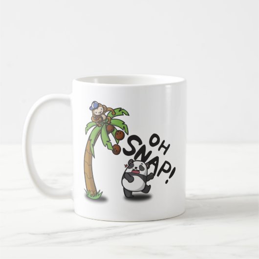 Mug Oh panda et singe instantanés (Gauche)