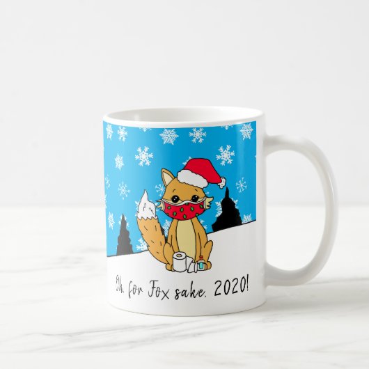 Mug Oh pour Fox Sake, 2020, Noël drôle (Droite)