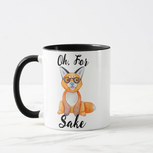 Mug Oh, Pour Fox Sake Pun Drôle Nouveauté (Gauche)