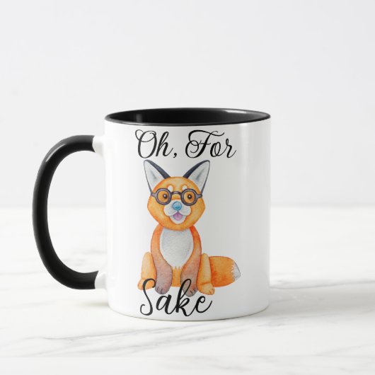 Mug Oh, Pour Fox Sake Pun Drôle Nouveauté (Gauche)