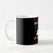 Mug Oh Quel Amusant C'Est De Circuler Golf Panier Noël (Gauche)