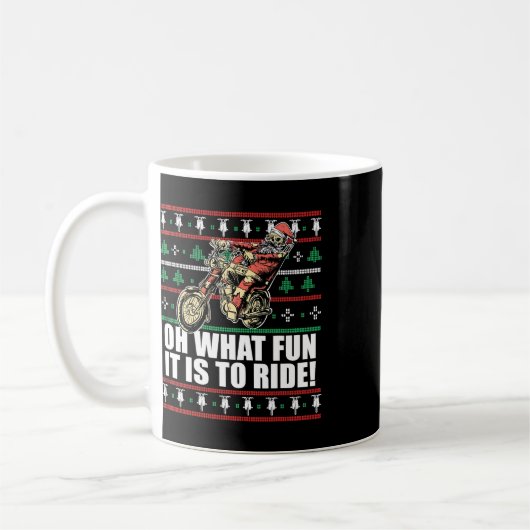 Mug Oh Quel Amusant C'Est De Circuler Le Père Noël Lai (Gauche)