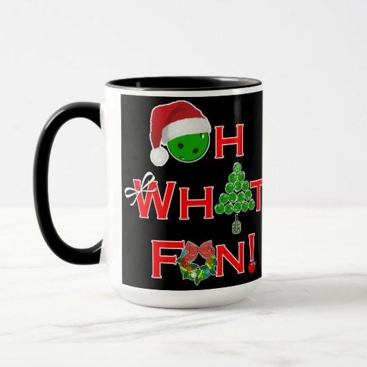 Mug Oh Quel Amusant Pickball De Noël (Gauche)