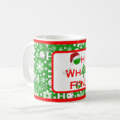 Mug Oh Quel Amusement Noël Pickleball Green Ho Ho Ho (Devant gauche)