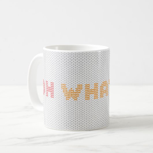 Mug Oh Quel Chandail De Noël Amusant (Devant gauche)