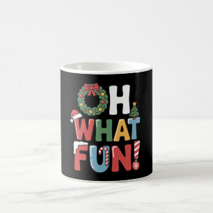 Mug Oh Quelle Amusement Noël Xmas Neige Arbre Chapeau