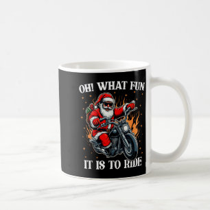 Mug Oh Quelle Joie De Rouler Santa Motard C