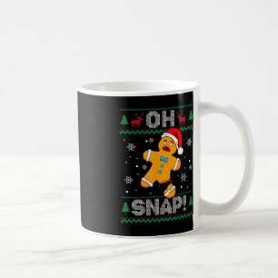 Mug Oh Snap Gingerbread Homme Christmas Fun Cookie lai