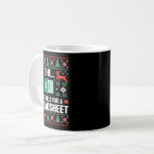 Mug Oh This Calls For A Spreadsheet Christmas Sweater (Devant gauche)