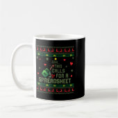 Mug Oh This Calls For A Spreadsheet Christmas Sweater (Gauche)