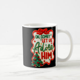 Mug Oh Venez Adorons-Le Laine Crochet Nativité Chr