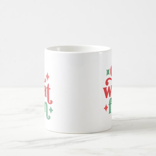 Mug Oh What Fun - Festive Holiday Typographie (Centre)