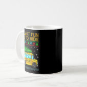 Mug Oh What Fun It Is To Ride Funny Christmas School B (Devant gauche)