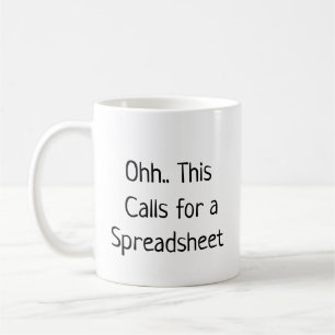 Mug Ohh Cela Nécessite un Tableur, Planificateur de Bu