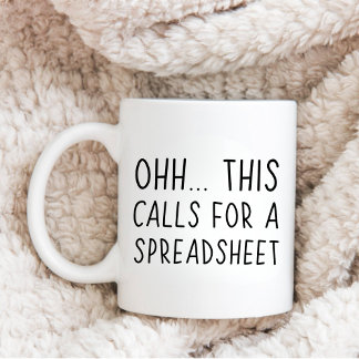 Mug Ohh cela nécessite une feuille de calcul