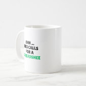 Mug Ohh cela nécessite une feuille de calcul, comptabl (Devant gauche)