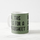 Mug Ohh cela nécessite une feuille de calcul, Comptabl (Devant gauche)