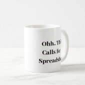 Mug Ohh cela nécessite une feuille de calcul, comptabl (Devant droit)