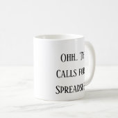 Mug Ohh cela nécessite une feuille de calcul, drôle de (Devant droit)