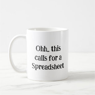 Mug Ohh cela nécessite une feuille de calcul, Gif de b