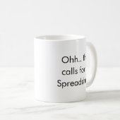 Mug Ohh This Calls for a Spreadsheet, Bookkeeper Funny (Devant droit)