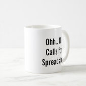 Mug Ohh This Calls for a Spreadsheet, control freaks  (Devant droit)