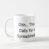 Mug Ohh This Calls for a Spreadsheet, Excel Hero  (Gauche)