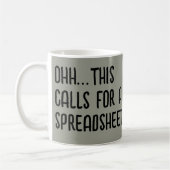 Mug Ohh this calls for a Spreadsheet, Funny Accountant (Gauche)