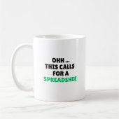 Mug Ohh this calls for a Spreadsheet, Funny Accountant (Gauche)