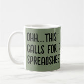 Mug Ohh this calls for a Spreadsheet, Funny Accountant (Gauche)
