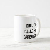 Mug Ohh This Calls for a Spreadsheet, Nerdy Gift (Devant droit)