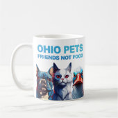 Mug OHIO ANIMAUX, Amis pas de nourriture (L'ORIGINAL) (Gauche)