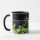 Mug Ohio Black Hollyhocks Photo (Gauche)