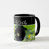 Mug Ohio Black Hollyhocks Photo (Devant droit)