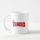 Mug Ohio Christmas Santa Hat Retro Throwback Souvenir  (Gauche)