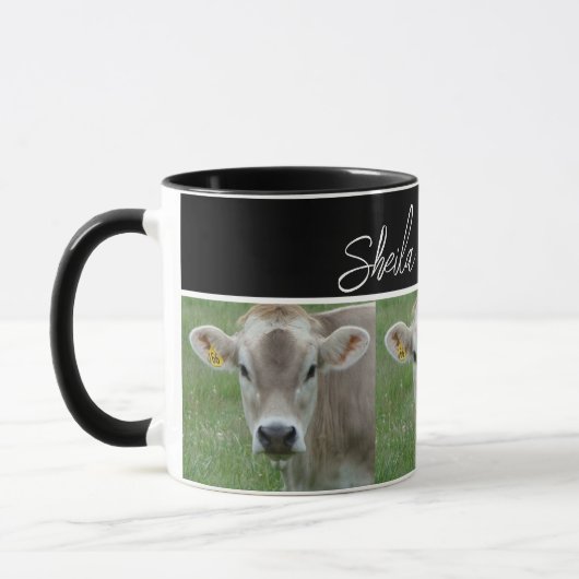 Mug Ohio Jersey Photo de vache (Gauche)