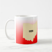 Mug - Ohio State Map avec la ville (Gauche)