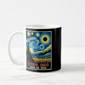 Mug Ohio Total Solar Eclipse 2024 Starry Night Van Gog (Gauche)