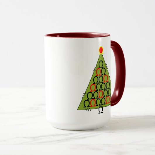 Mug Ohm sapin de Noël (Devant droit)