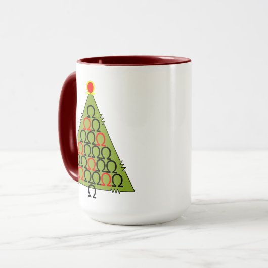 Mug Ohm sapin de Noël (Devant gauche)
