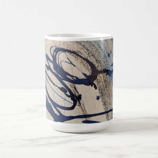 Mug Ohs Abstraits bleus et gris (Centre)