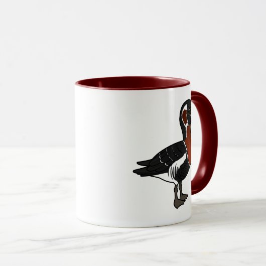 Mug Oie à poitrine rouge (Devant droit)