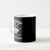 Mug Oie Amusante Née À Yap Obligée De Graphiquer Les I (Devant gauche)