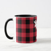 Mug Oie blanche portant le nom Musique rouge de Buffal (Gauche)