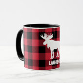 Mug Oie blanche portant le nom Musique rouge de Buffal (Devant gauche)