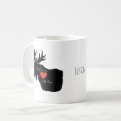 Mug Oie canadienne du Canada avec amour Nom personnali (Devant gauche)