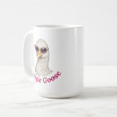 Mug Oie de luxe - Oie glamour drôle (Devant gauche)